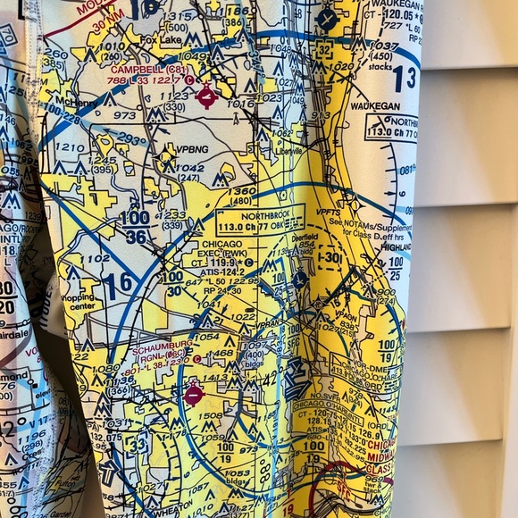 Airspace Leggings Chicago ATC Memes Women’s Medium Yoga Jogging Athleisure. - Picture 4 of 8